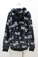 画像2: NieR Clothing / ふわもこプルパーカー  黒 H-26-06-17-056-PU-TO-AK-ZH (2)