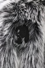 画像3: NieR Clothing / 超ふわもこBACK LOGO ZIP OUTER グレー  H-26-06-17-058-PU-CO-AK-ZH (3)