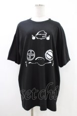 画像1: NieR Clothing / プリントCOTTON CUTSEW XL 黒 H-26-06-17-1042-PU-TO-KB-ZH (1)
