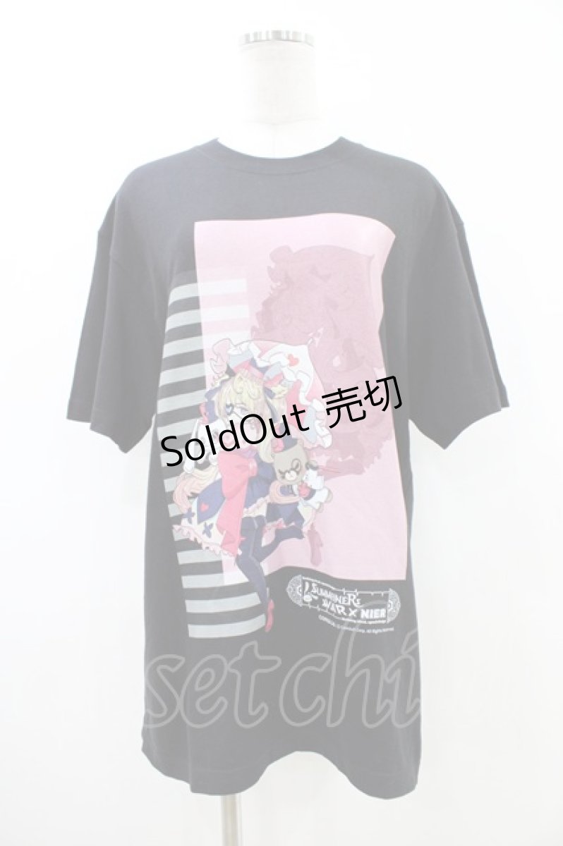 画像1: NieR Clothing / NIER×サマナーズウォーコラボデザインCUTSEW【ローラ×NIERちゃん】 L 黒 H-26-06-17-1043-PU-TO-KB-ZH (1)