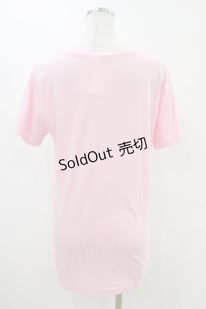 画像2: NOISE NOISE NOISE / プリントTシャツ L ピンク H-26-06-17-1055-PU-TO-KB-ZH (2)