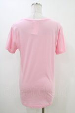 画像2: NOISE NOISE NOISE / プリントTシャツ L ピンク H-26-06-17-1055-PU-TO-KB-ZH (2)
