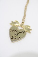 画像3: MILK / All my heartネックレス  ゴールド×サックス H-26-06-17-1006-ML-AC-AK-ZH (3)