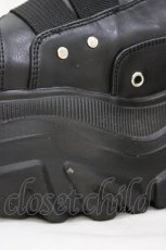 画像4: YOSUKE / 厚底ブーツサンダル L ブラック H-26-06-17-1001-PU-SH-KB-ZH (4)