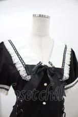 画像3: NieR Clothing / レースアップワンピース F 黒 H-26-06-17-009-PU-OP-AK-ZH (3)