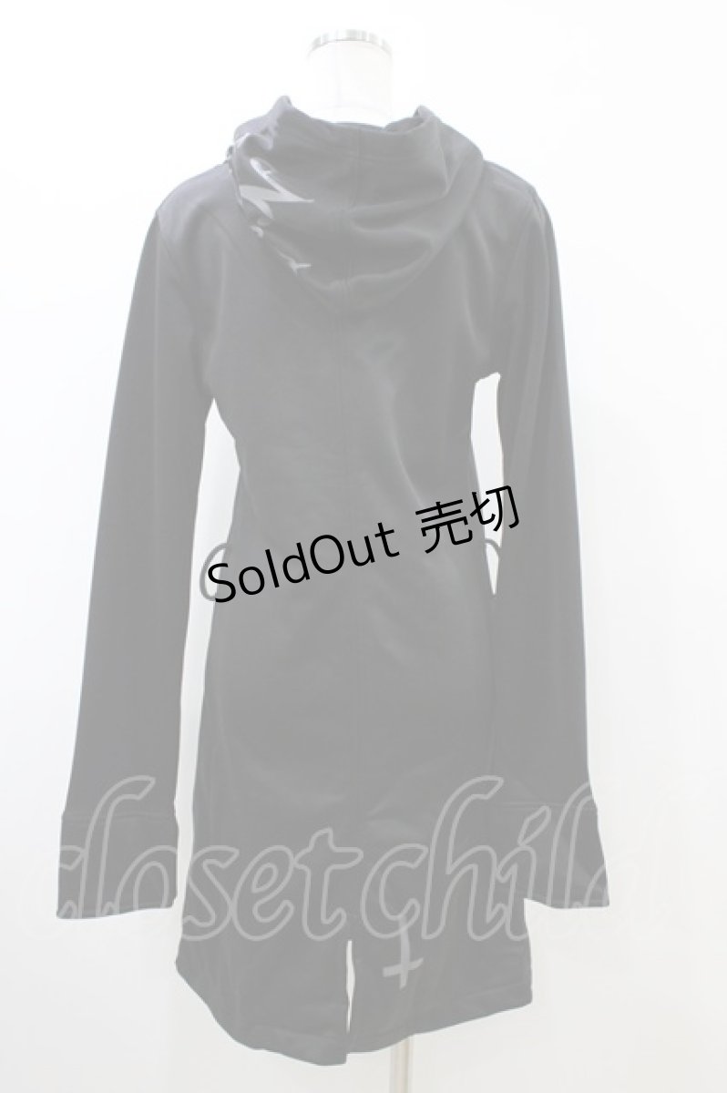 画像2: NieR Clothing / ロングボタンカーデ  黒 H-26-06-17-011-PU-TO-AK-ZT216 (2)