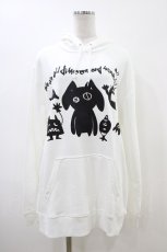 画像1: NieR Clothing / プリントプルパーカー  白 H-26-06-17-012-PU-TO-AK-ZH (1)