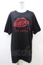 画像1: NieR Clothing / プリント半袖CUTSEW XL 黒 H-26-06-17-016-PU-TO-AK-ZH (1)