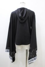 画像2: NieR Clothing / チャイナ着物袖パーカー  黒 H-26-06-17-020-PU-TO-AK-ZH (2)