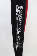 画像3: NieR Clothing / TWO-TONE SWEAT PANTS F 黒×赤 H-26-06-17-003-PU-PA-AK-ZH (3)