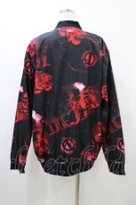 画像2: NieR Clothing / 総柄プリントブルゾン F 黒×赤 H-26-06-17-028-PU-JA-AK-ZH (2)