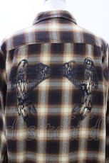 画像3: NieR Clothing / チェックシャツ  茶 H-26-06-17-031-PU-BL-AK-ZH (3)