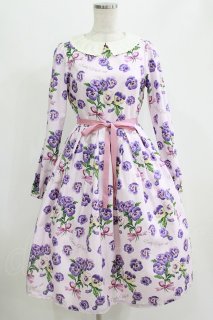 Emily Temple cute / Pansy ribbonワンピース S ピンク H-26-06-18-001
