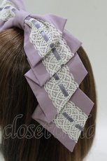 画像2: Innocent World / アリスリボンドレスカチューシャ  Graysh Purple H-26-06-18-1014-IW-AC-NS-ZH (2)