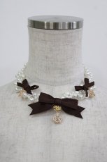 画像1: Innocent World / リボンクラウンパールネックレス  ショコラ H-26-06-18-1002-IW-AC-NS-ZH (1)