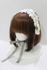 画像1: Innocent World / ローズバスケットヘッドドレス  グリーン H-26-06-18-1020-IW-AC-NS-ZH (1)