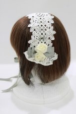 画像2: Innocent World / ローズバスケットヘッドドレス  グリーン H-26-06-18-1020-IW-AC-NS-ZH (2)