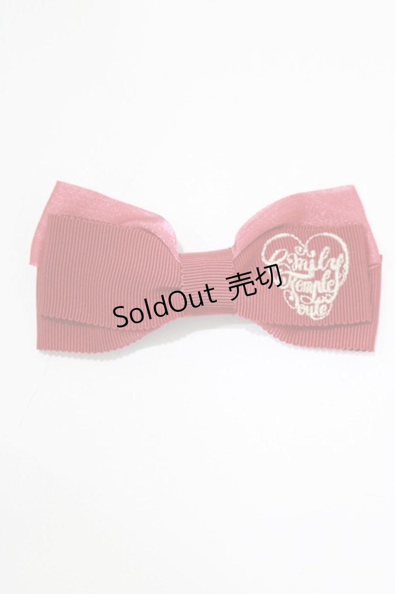 画像2: Emily Temple cute / ロゴ刺繍リボンクリップ  レッド H-26-06-18-074-ET-AC-AK-ZH (2)