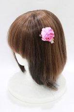 画像1: Emily Temple cute / ROSE糸車ヘアクリップ  ピンク H-26-06-18-075-ET-AC-AK-ZH (1)