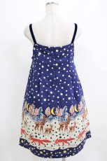 画像3: Emily Temple cute / Snow Forestノースリーブワンピース  ネイビー H-26-06-18-018-ET-OP-AK-ZH (3)