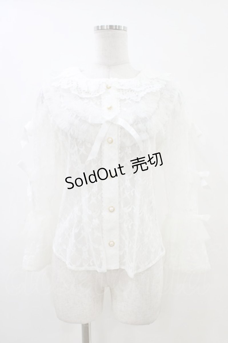 画像1: BABY,THE STARS SHINE BRIGHT / Fairy tale Herbariumブラウス Free 白 H-26-06-19-038-BA-BL-NS-ZH (1)