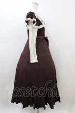 画像3: Innocent World / レーシーエンパイアドレス M ボルドー×生成 H-26-06-19-004-IW-OP-NS-ZH (3)