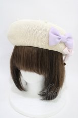 画像1: Emily Temple cute / パールリボンサマーベレー  オフ/ピンク H-26-06-19-045-ET-AC-NS-ZH (1)