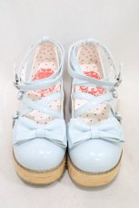 画像1: 摩多MODO（海外ロリータブランド） / リボンシューズ 37(23.5cm) サックス H-26-06-19-1004-0-SH-NS-ZH (1)