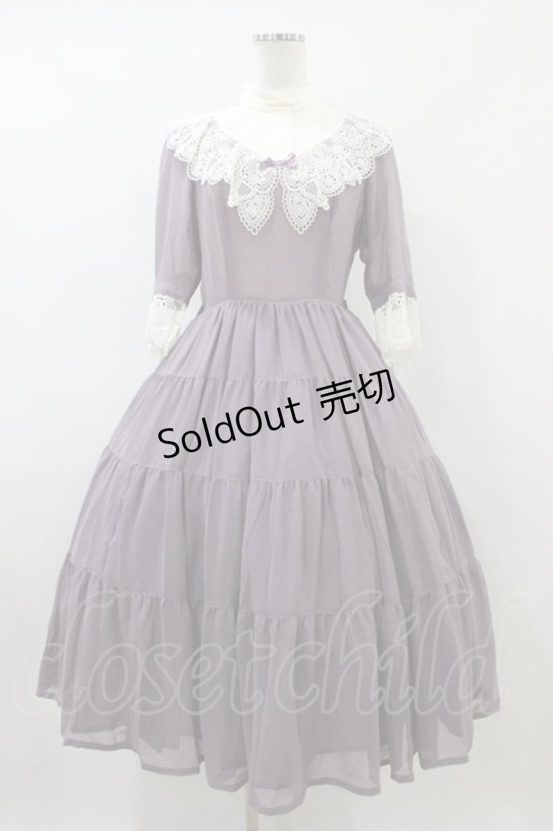 画像1: Innocent World / 野に咲く薔薇のワンピース M Dusty Purple H-26-06-19-1029-IW-OP-NS-ZH (1)