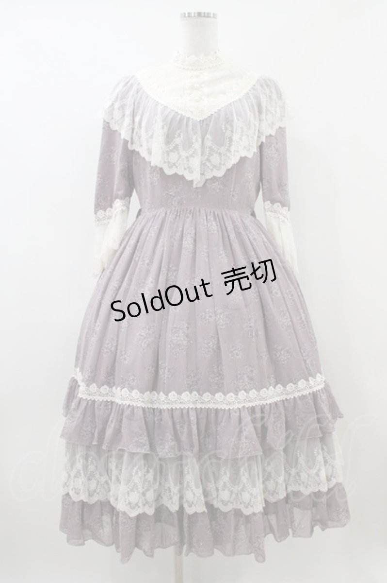 画像1: Innocent World / トワルドジュイ アニバーサリードレス M グレイッシュパープル×生成/Grayish Purple×Beige H-26-06-19-1030-IW-OP-NS-ZH (1)