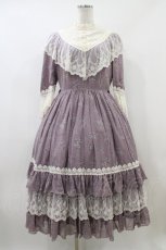 画像1: Innocent World / トワルドジュイ アニバーサリードレス M グレイッシュパープル×生成/Grayish Purple×Beige H-26-06-19-1030-IW-OP-NS-ZH (1)