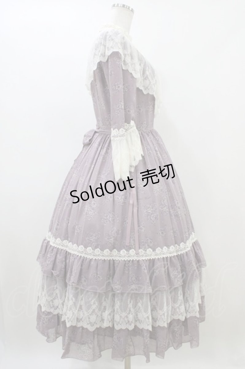 画像3: Innocent World / トワルドジュイ アニバーサリードレス M グレイッシュパープル×生成/Grayish Purple×Beige H-26-06-19-1030-IW-OP-NS-ZH (3)