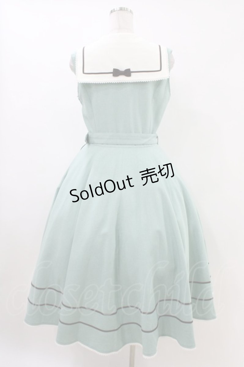 画像2: Innocent World / ルーシージャンパースカート M セラドングリーン×ショコラ/Celadon Green × Chocolat H-26-06-19-1037-IW-OP-NS-ZH (2)