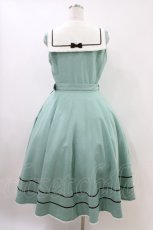 画像2: Innocent World / ルーシージャンパースカート M セラドングリーン×ショコラ/Celadon Green × Chocolat H-26-06-19-1037-IW-OP-NS-ZH (2)