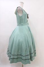 画像3: Innocent World / ルーシージャンパースカート M セラドングリーン×ショコラ/Celadon Green × Chocolat H-26-06-19-1037-IW-OP-NS-ZH (3)