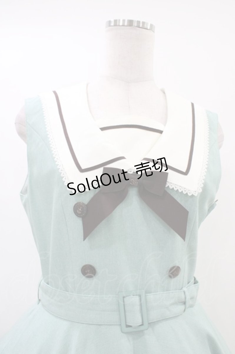 画像4: Innocent World / ルーシージャンパースカート M セラドングリーン×ショコラ/Celadon Green × Chocolat H-26-06-19-1037-IW-OP-NS-ZH (4)