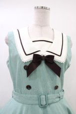 画像4: Innocent World / ルーシージャンパースカート M セラドングリーン×ショコラ/Celadon Green × Chocolat H-26-06-19-1037-IW-OP-NS-ZH (4)