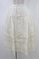 画像1: Innocent World / エドワーディアンペチスカート M/74cm丈 アイボリー H-26-06-19-1044-IW-SK-NS-ZH (1)