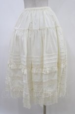 画像2: Innocent World / エドワーディアンペチスカート M/74cm丈 アイボリー H-26-06-19-1044-IW-SK-NS-ZH (2)