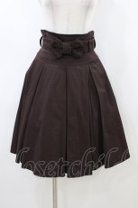 画像1: Innocent World / リボンベルトスカート M ショコラ H-26-06-19-1052-IW-SK-NS-ZH (1)