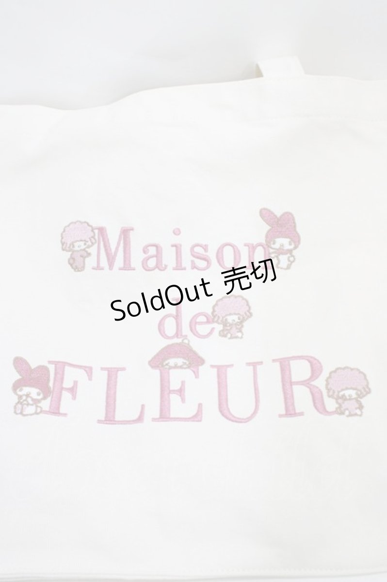 画像3: Maison de FLEUR / Maison de FLEUR × Sanrio characters トートバッグ  マイメロディ H-26-06-19-1017-LO-BG-NS-ZH (3)