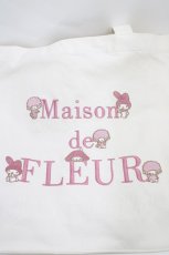 画像3: Maison de FLEUR / Maison de FLEUR × Sanrio characters トートバッグ  マイメロディ H-26-06-19-1017-LO-BG-NS-ZH (3)