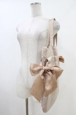 画像2: Maison de FLEUR / ダブルリボントートバッグ  ベージュ H-26-06-19-1018-LO-BG-NS-ZH (2)