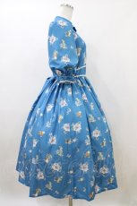 画像3: Innocent World / ピーターラビット小花レースワンピース M ブルーグリーン×ブルーグリーン H-26-06-19-012-IW-OP-NS-ZH (3)