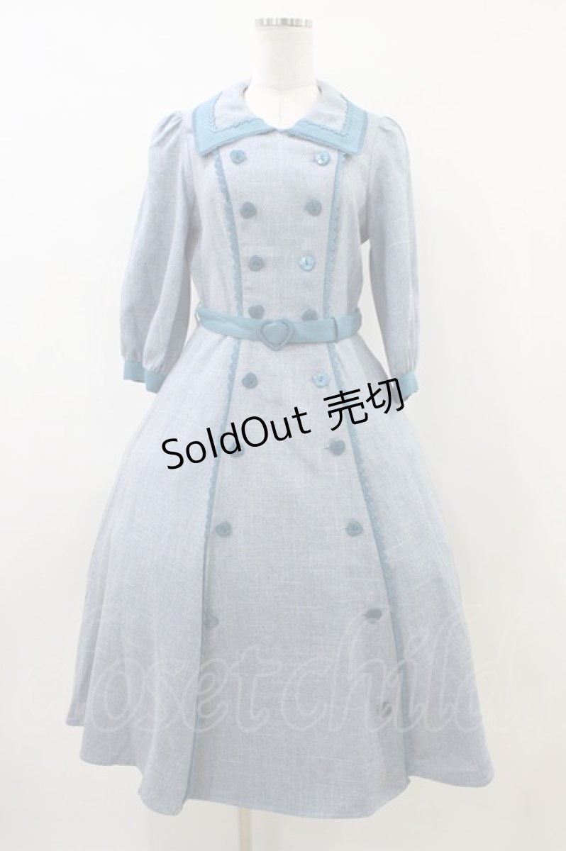 画像1: Innocent World / セレーネワンピース M ライトブルー×ブルー/Light Blue×Blue H-26-06-19-013-IW-OP-NS-ZH (1)