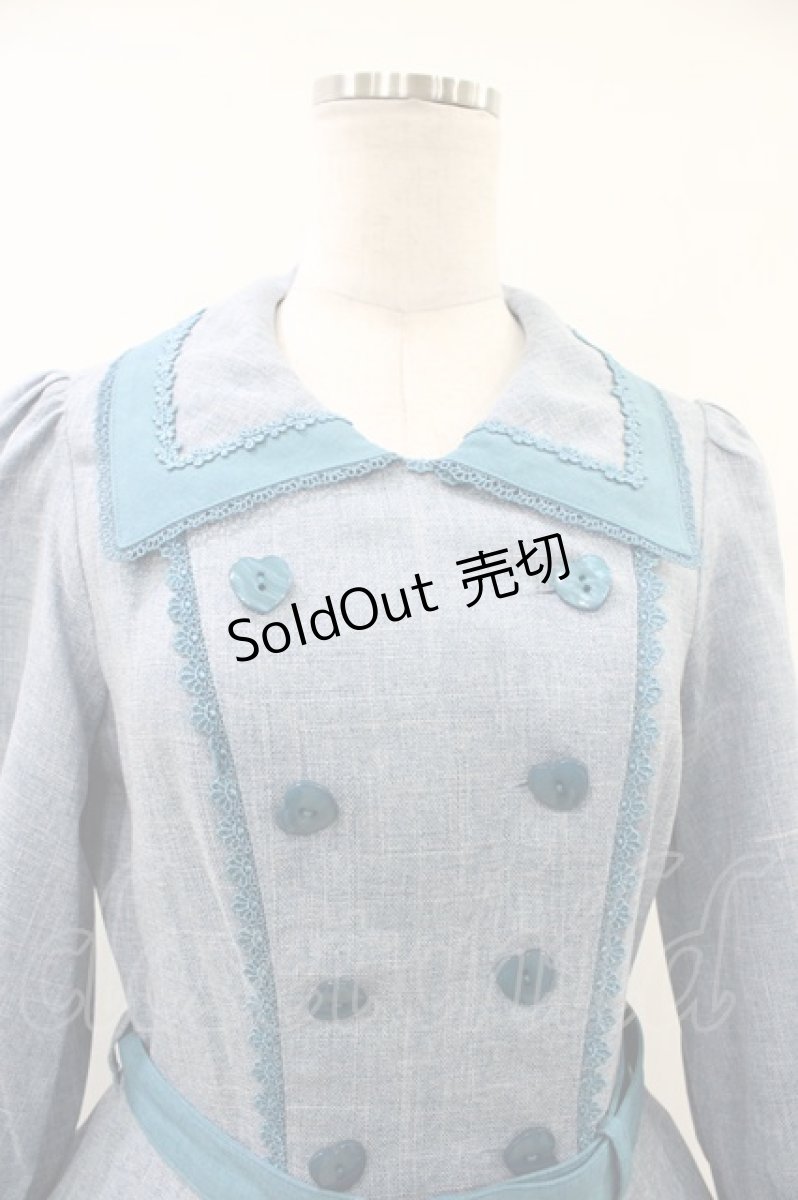 画像4: Innocent World / セレーネワンピース M ライトブルー×ブルー/Light Blue×Blue H-26-06-19-013-IW-OP-NS-ZH (4)