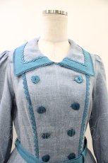 画像4: Innocent World / セレーネワンピース M ライトブルー×ブルー/Light Blue×Blue H-26-06-19-013-IW-OP-NS-ZH (4)