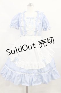 Angelic Pretty / Afternoon CafeワンピースSet Free サックス H-26-06