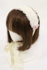 画像1: Angelic Pretty / Doll's Tea Partyヘッドドレス  オフ H-26-06-20-038-AP-AC-NS-ZH (1)