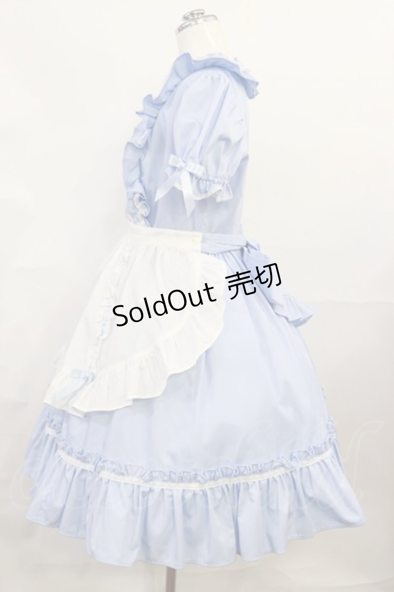 画像2: Angelic Pretty / Afternoon CafeワンピースSet Free サックス H-26-06-20-001-AP-OP-NS-ZH (2)